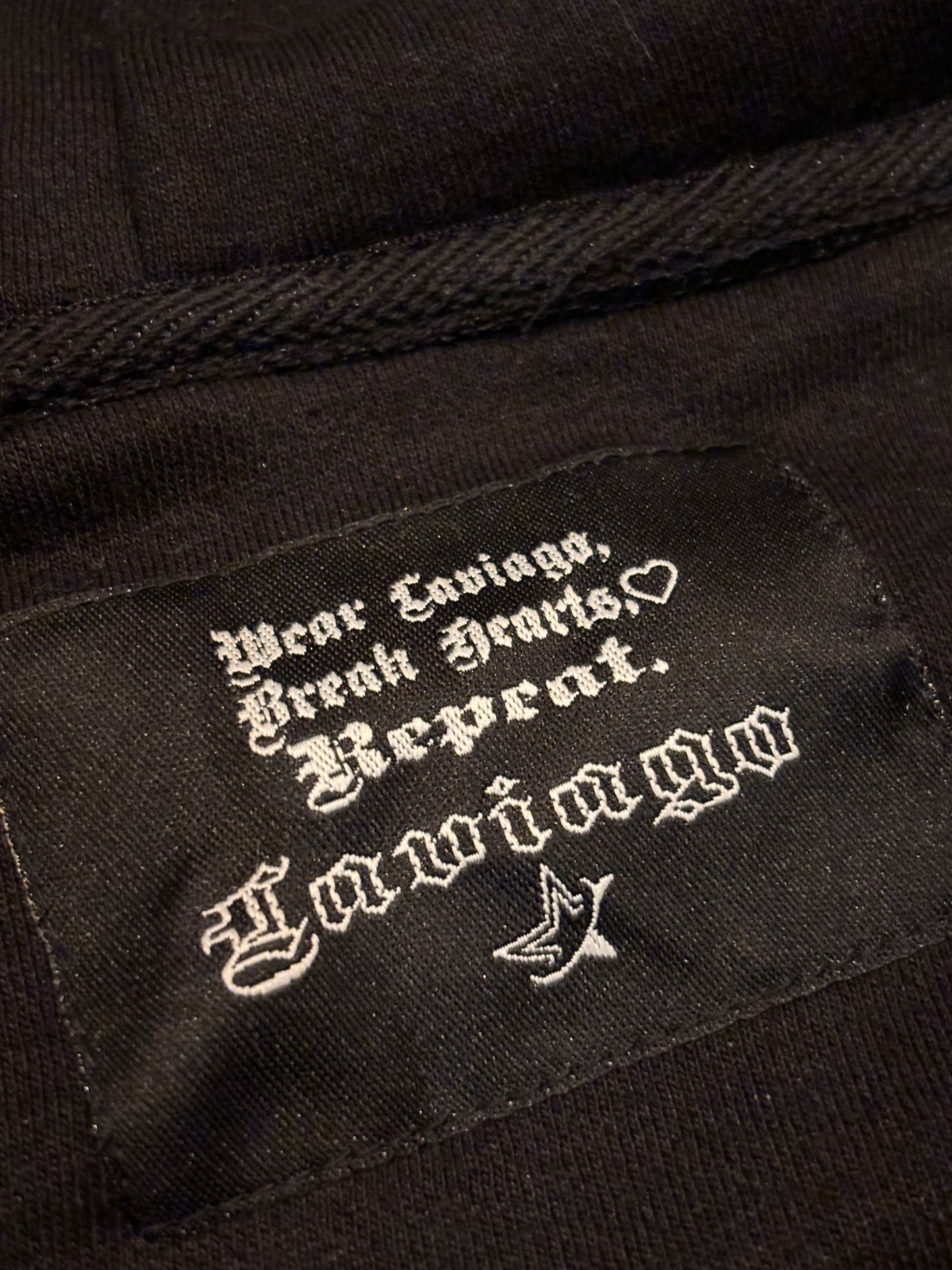 Black Evil Angel Zip