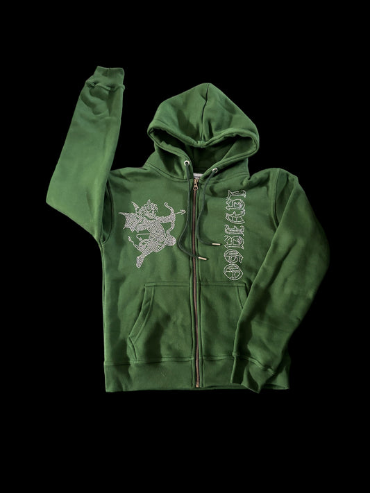 Green Evil Angel Zip